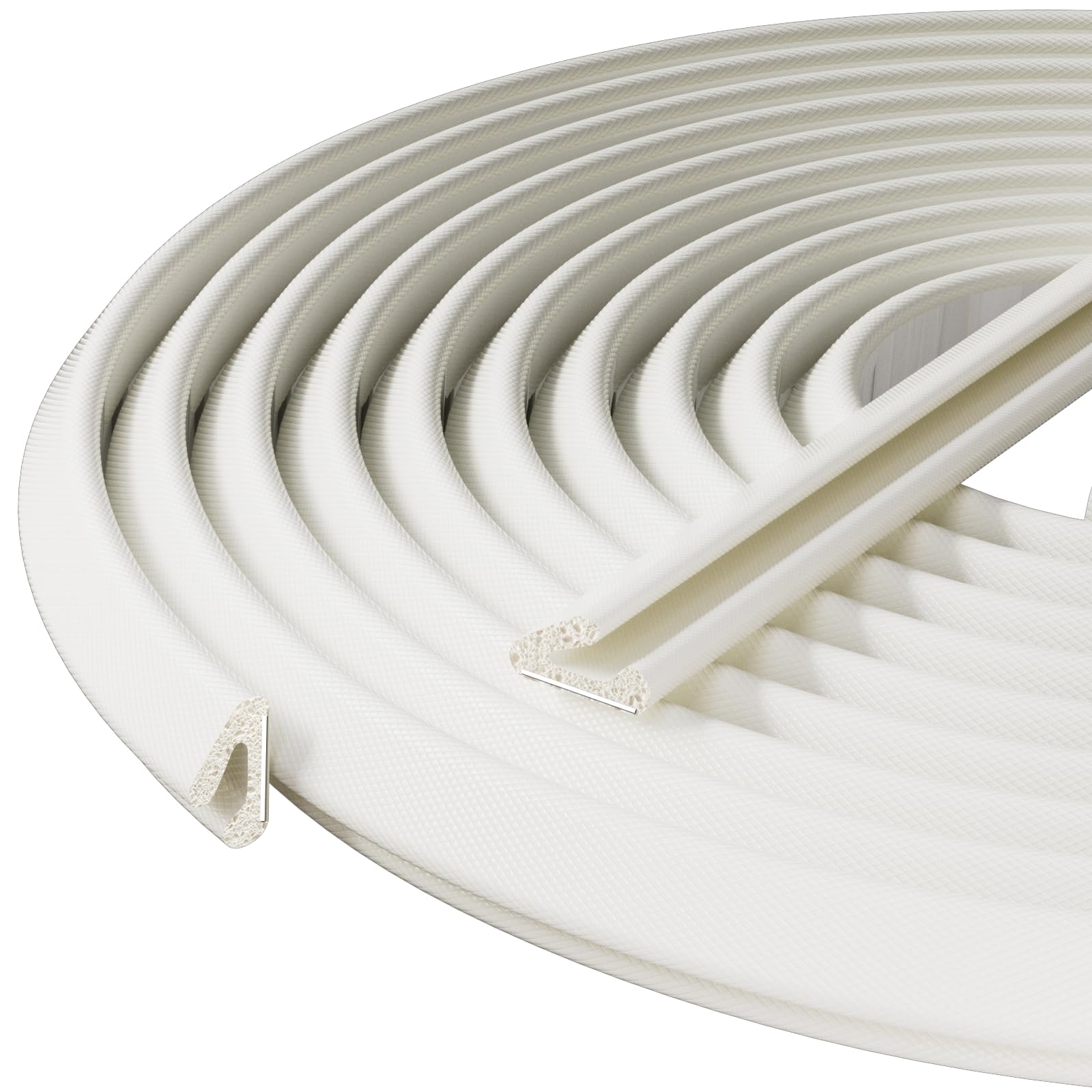 V-Shaped Weather Stripping Door Seal, 33FT Thin Foam Sealing Stripping Door Frame, Door Gap Filler, Insulation Winter, Soundproof, Noise-Reducing,
