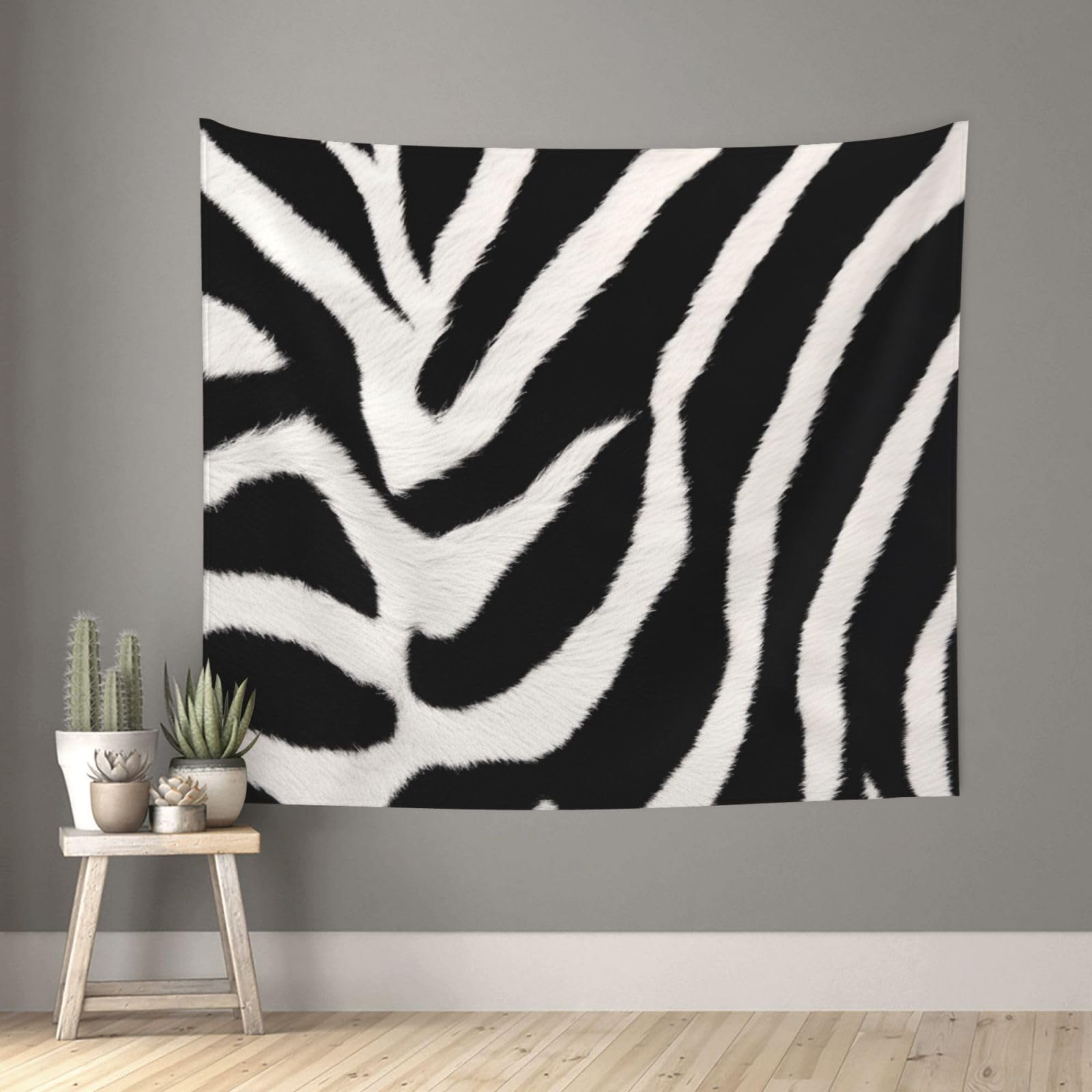 FodPand Zebra Animal Tapestry for Bedroom Aesthetic, Wall Hanging Tapestries Art Decor Backdrop Wall Tapestry for Dorm Living Room Funny Poster Party Banner Background 51" X 60"