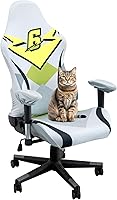 Vista 8 de Fundas para Sillas Gaming, Funda Elástica para Silla de Computadora, Funda Ergonómica para Silla de Oficina, para Protección Anti Arañazos de Gato