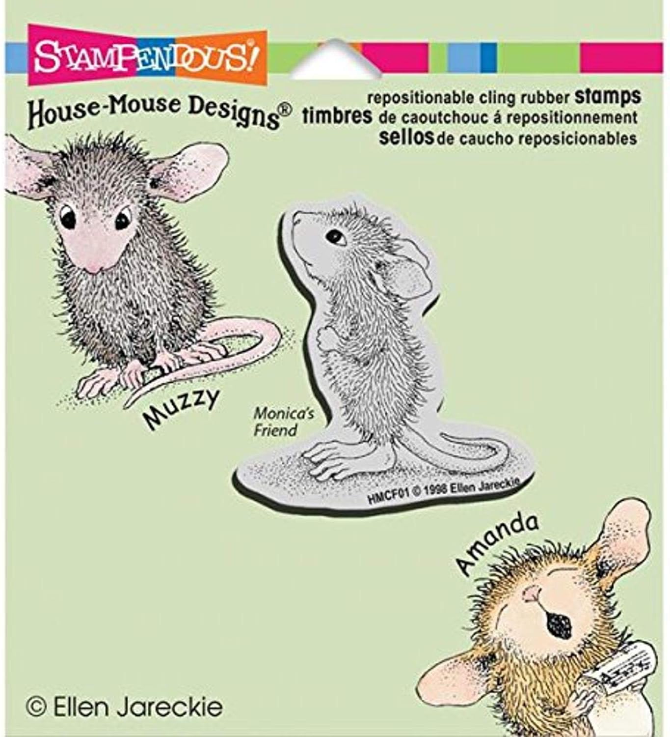 Stampendous House Cling Stamp 3.5 x 4-inch, Hopeful Mouse