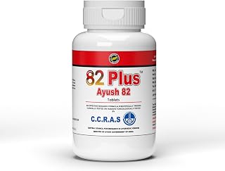 Ayush 82 Plus Ayurvedic Tablets | Herbal Blood Sugar & Diabetes Support | Ministry of AYUSH Approved | Made with Pure Herbal Ingredients | 1 Month Pack | 180 Tablets