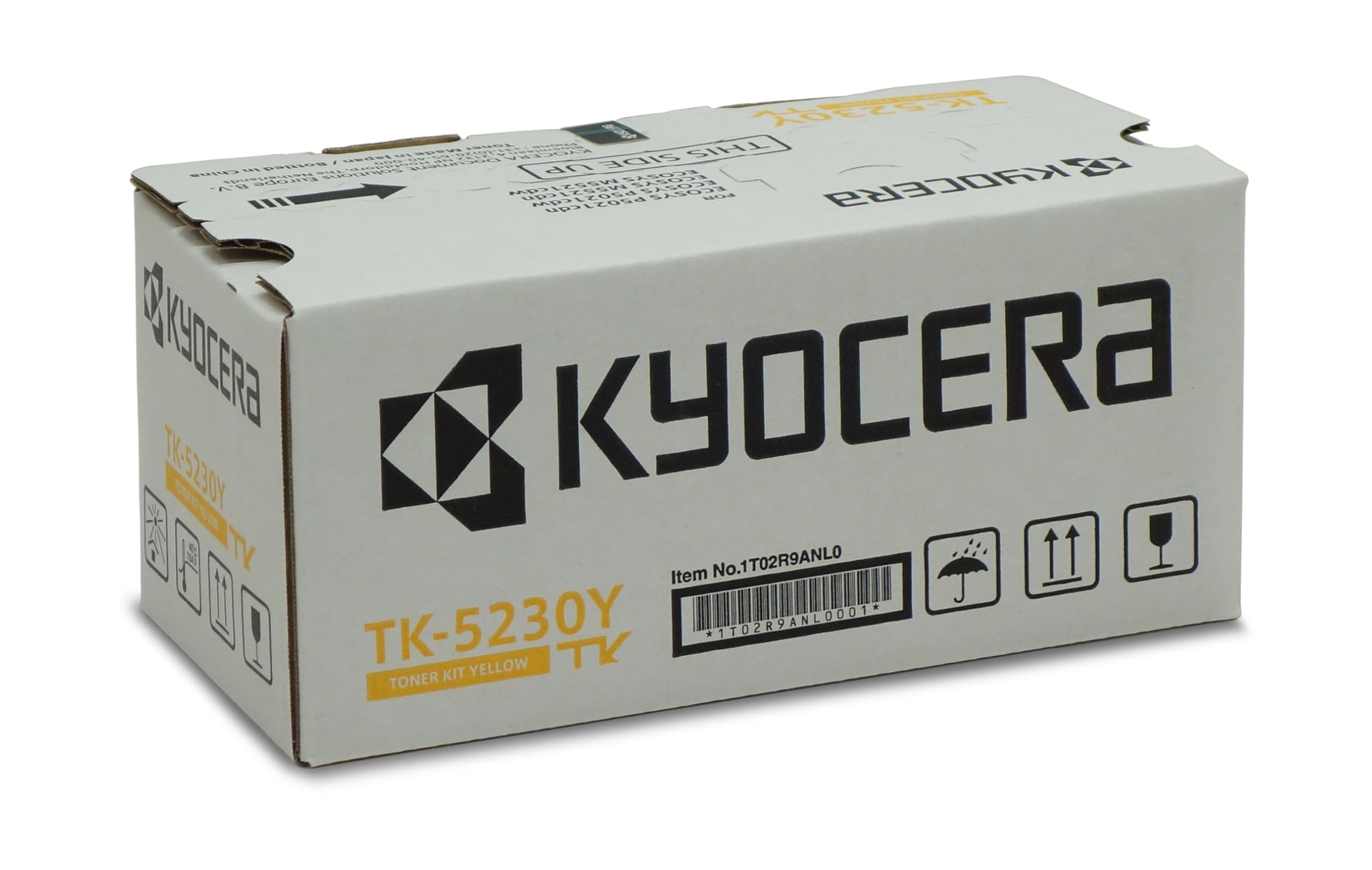 Kyocera TK-5230Y Original Toner Gelb 1T02R9ANL0. Toner Drucker ECOSYS M5521cdn, ECOSYS M5521cdw, ECOSYS P5021cdn, ECOSYS P5021cdw.
