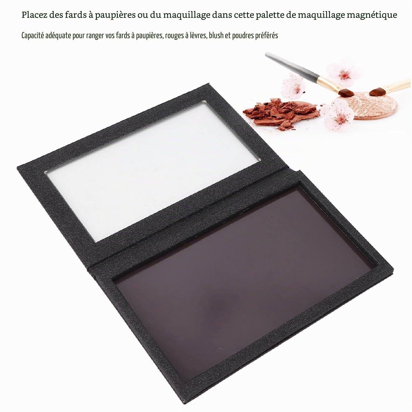 Palettes De Maquillage, Palette Magnétique Professionnelle Fard À Paupières Rouge À Lèvres Stockage DIY Vide Maquillage Présentoirs