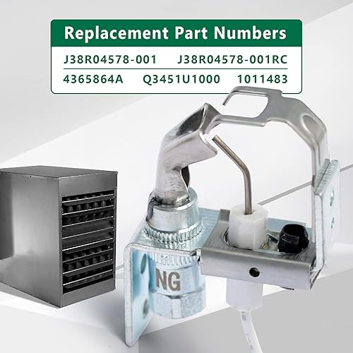 Miniatura 3 de Q3451U1000 Encendedor Piloto Quemador para Reemplazo de Aplicación Piloto Intermitente para Aplicación Piloto Intermitente para Raypak para