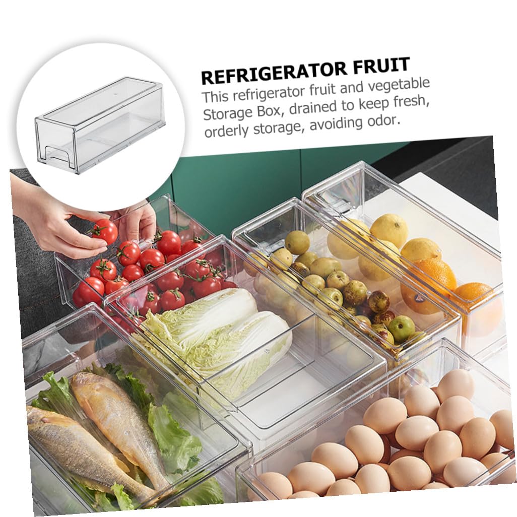 Caja Organizadora en Pet de Gran Capacidad para Refrigerador para Maximizar Espacio Fácil de Limpiar en Cocina y Congelador