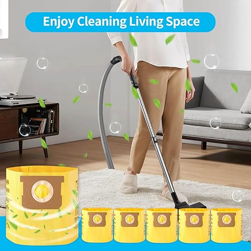 Miniatura 6 de 6 paquetes de bolsas de filtro de alta eficiencia tipo D para aspiradoras húmedassecas de 4 galones, parte # 91964