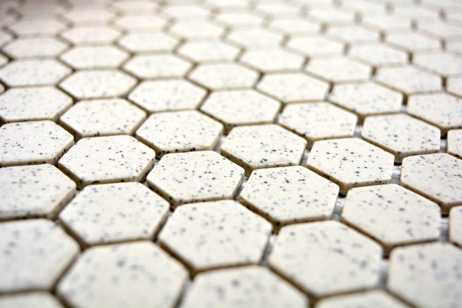 Mosaïque carrelage en céramique blanc crème Hexagaon non laqué pour mur de salle de bains et cuisine carrelage carrelage carrelage carrelage mosaïque