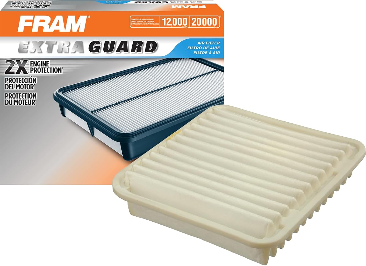 FRAM Extra Guard CA9681 Replacement Engine Air Filter for Select Mitsubishi Models, Provides Up to 12 Months or 12,000 Miles Filter Protection