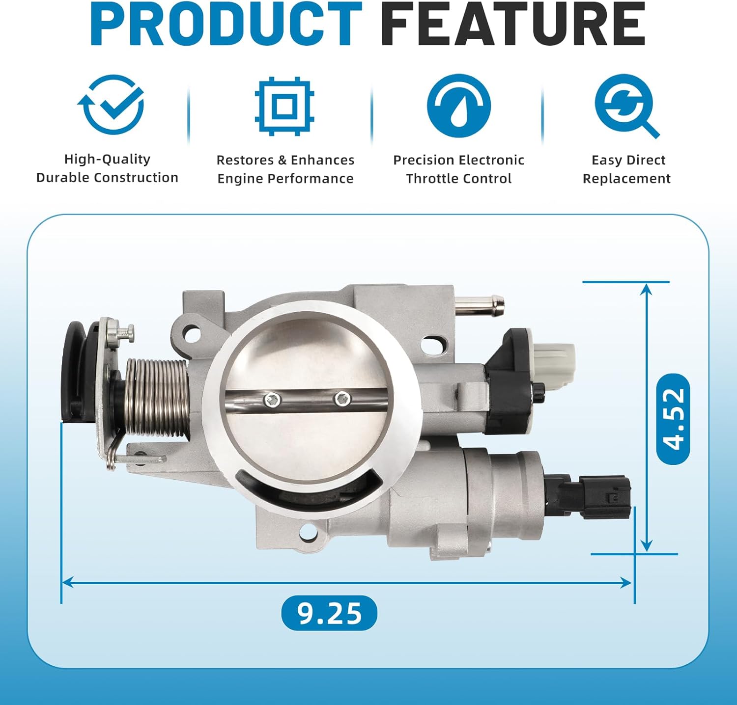 5114397AA Electronic Throttle Body Compatible with 2003-2007 Dodge Ram 1500 Jeep Grand Cherokee 4.7L