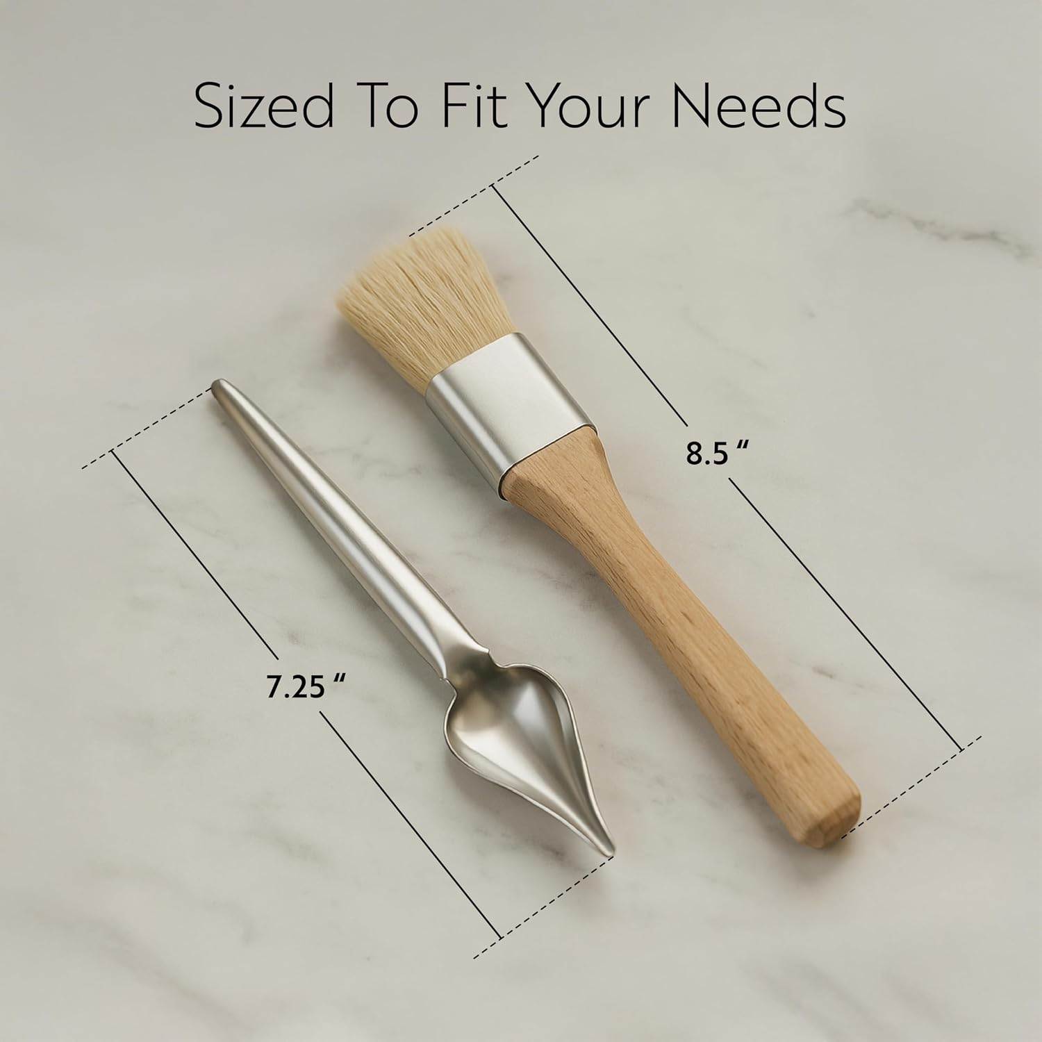 Restaurantware Decorating Tools 1 Count 7.3 x 1.1 Inches Stainless Steel Precision Culinary Drawing Spoons for Artistic Plating Ergonomic Design for Professional Kitchens