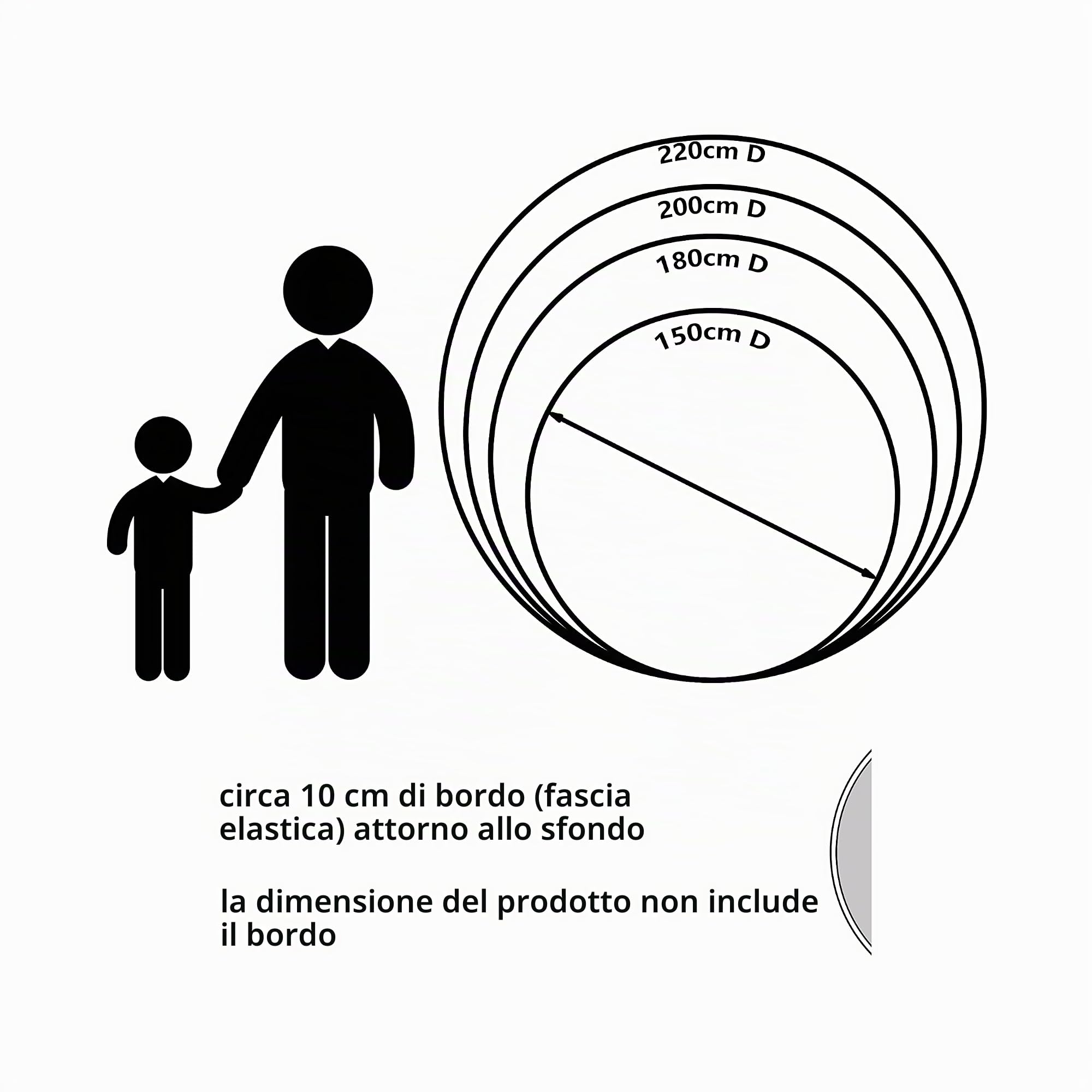 Aoihrraan 200cm Diametro Felice Compleanno Rotondo SfondoScuro blu navy blu astratto acquerello fotografia sfondobambini compleanno festa arredamento forniture bambino adulti ritratto foto prop