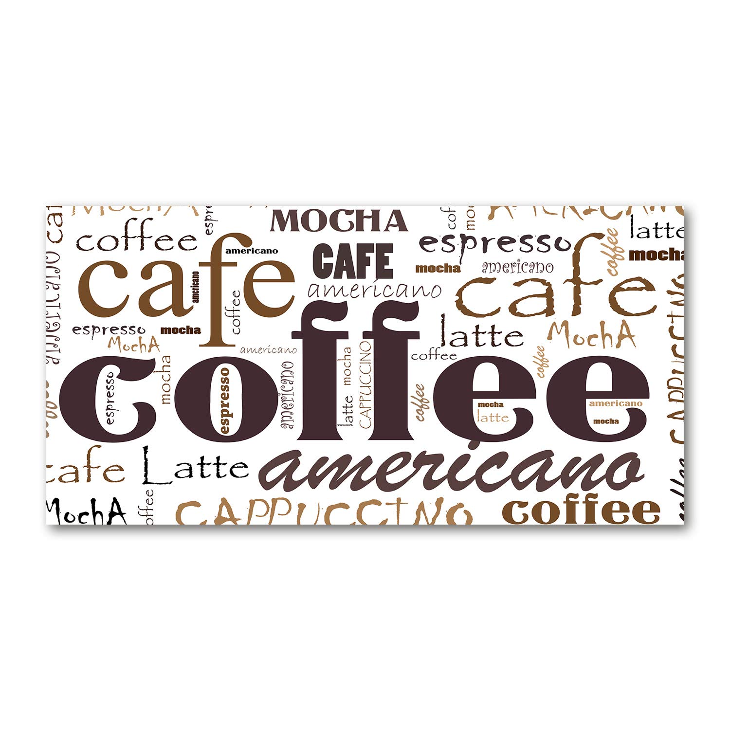 Tableau plexiglas haut de gamme café 140x70cm acrylique marron