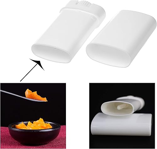 Miniatura 4 de Eco-Fused Paquete de 10 recipientes desodorantes, color blanco, 0.5 onzas líquidas, 60 calcomanías para escribir, mecanismo de torsión, recipientes