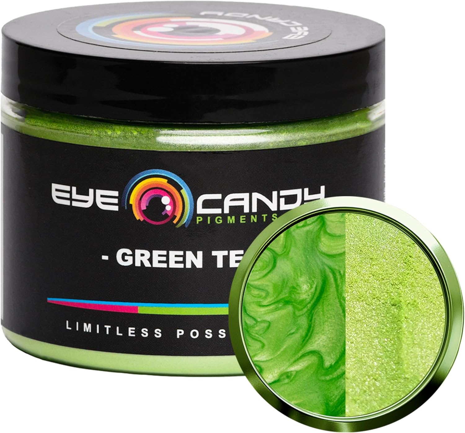 Amazon.com: Eye Candy Pigments Premium Green Mica Powder - Green Tea ...