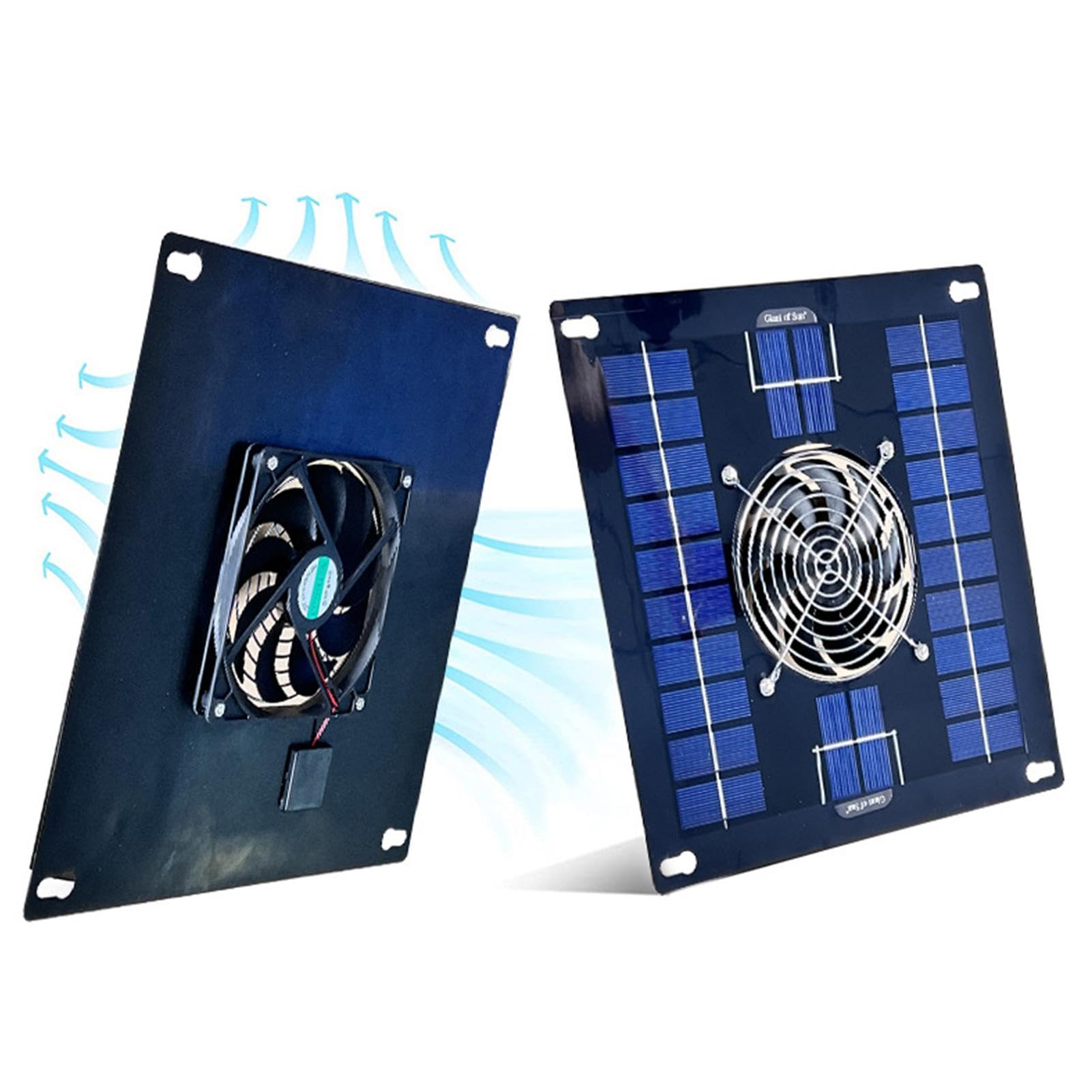 Ventilateur solaire pour abri de jardin – Ventilateur de grenier 10 W étanche pour poulailler, serre et abri de jardin