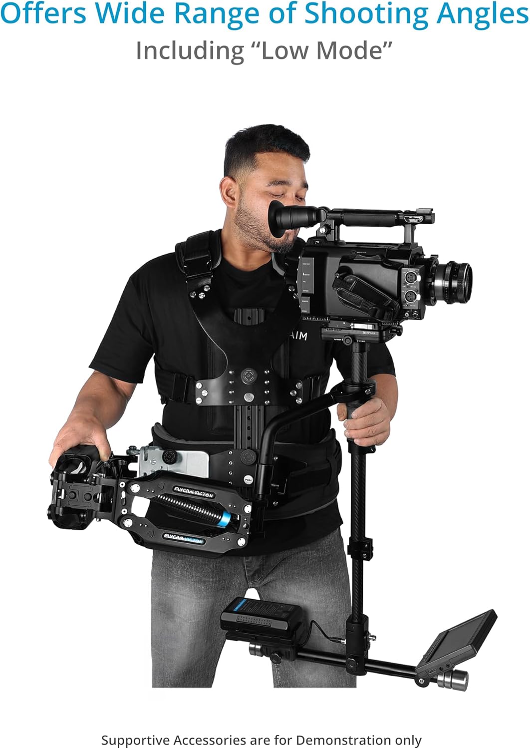 FLYCAM Vista-II Stabilizer Arm & Universal-Fit Vest for Handheld Camera Stabilizers. Payload up to 15kg / 33lb. Fits 28 to 60" Waist Size (VSTA-II-AV~)