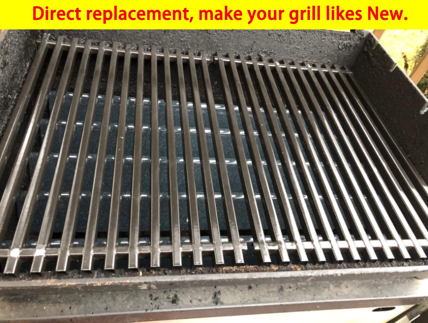 Griglie Di Cottura In Acciaio Inox Per Barbecue Weber - Set Di 2, 44x30 Cm, Per Spirit, Genesis Silver/Gold - 13