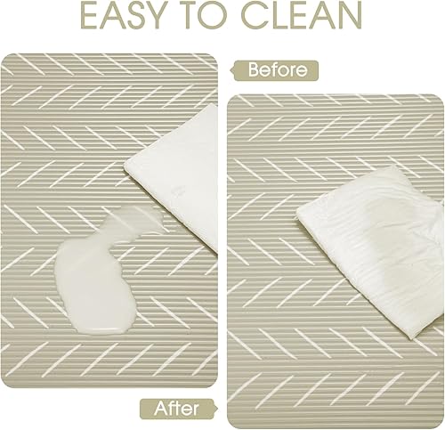 Miniatura 9 de Glotoch - Forro antideslizante para estantes, 12 x 240 pulgadas, no adhesivo, impermeable, para gabinetes, cajones, refrigerador, estanterías de