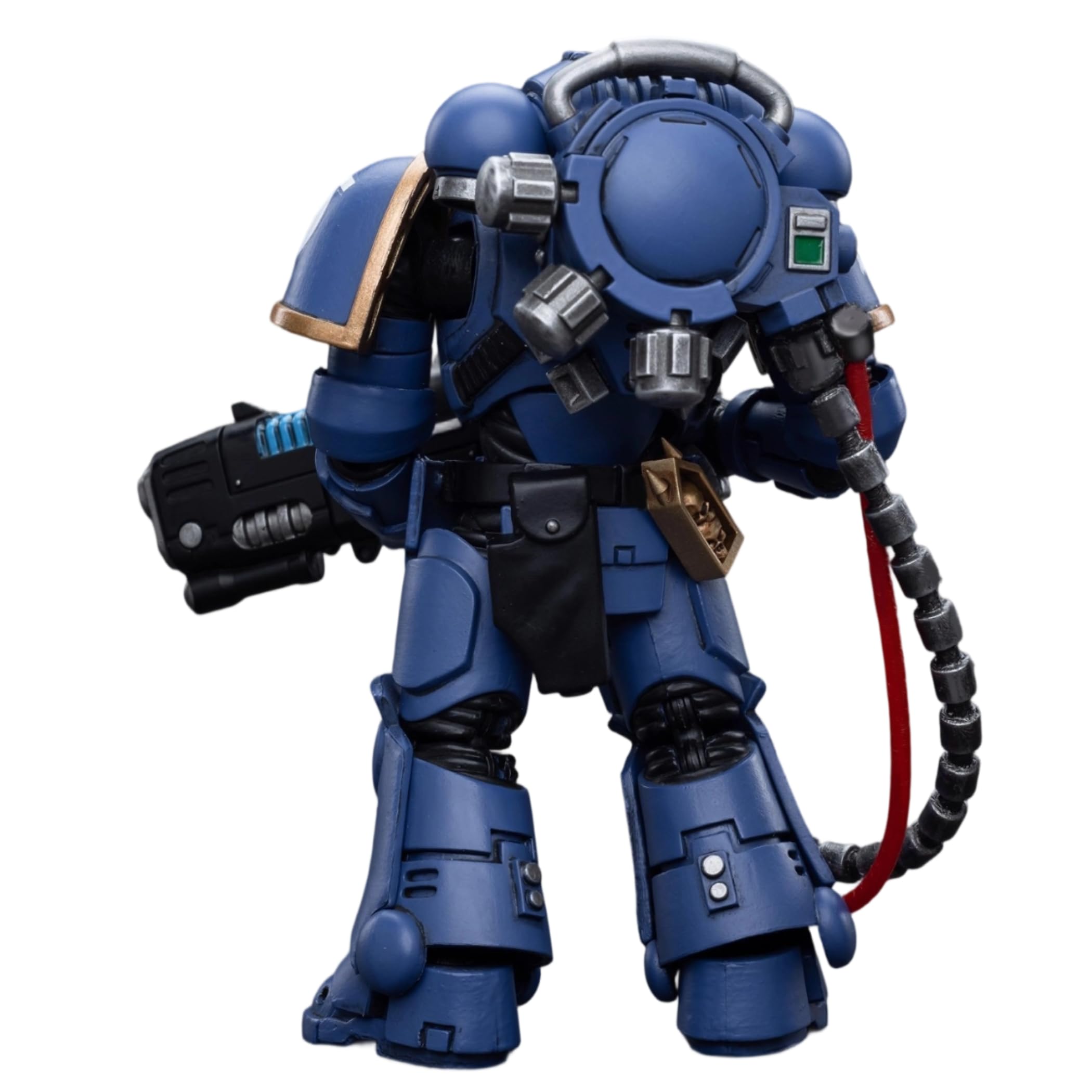 JOYTOY Brother Torsus Warhammer 40K 1/18 Action Figure Ultramarines Hellblasters Brother Torsus Modello da collezione 11,9 cm Regali di compleanno