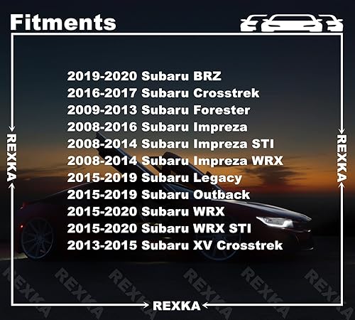 Miniatura 3 de Rexka 20 unids delantero y trasero parachoques cubierta retenedor panel lateral clip para Subaru 909140059 Forester Impreza Legacy Outback WRX STI