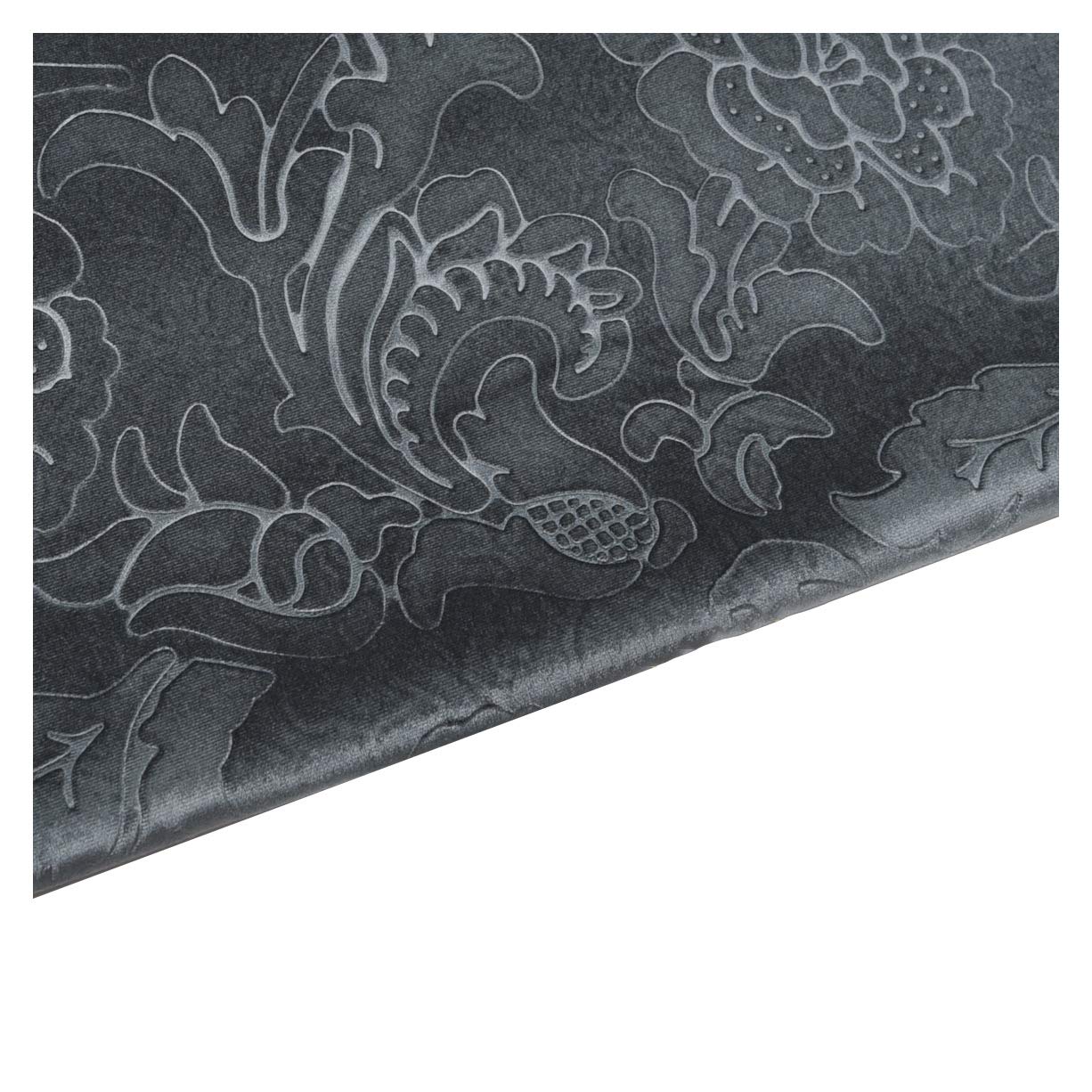 Housse de canapé velours floral 3D tissu ameublement rembourrage meuble coussin bricolage gris