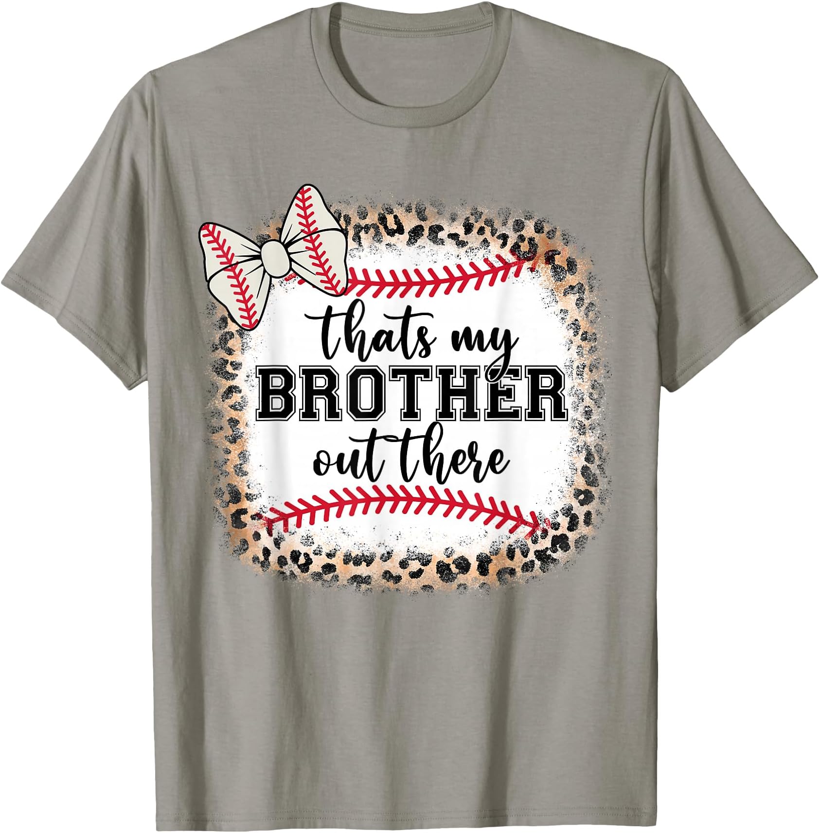 Cute Baseball Sister Thats My Brother Out There Mom Girl T-Shirt