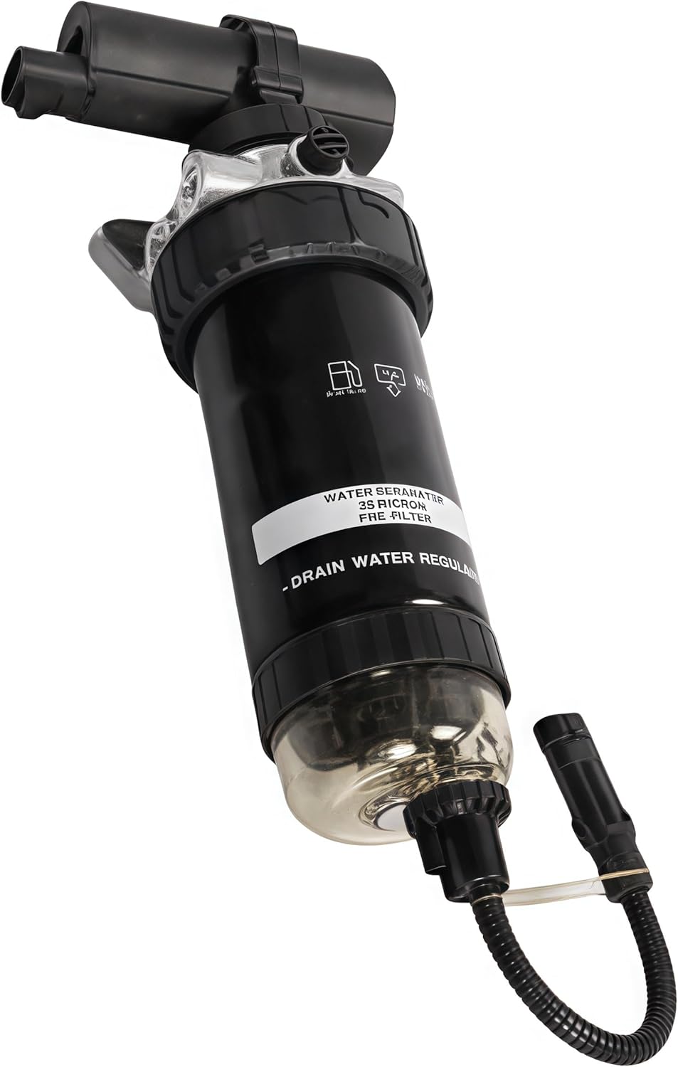 RE559946 24V Fuel Filter Assembly Compatible with John Deere 130G 160G 210G 550K 650K 444K 700K 180G 605K 655K