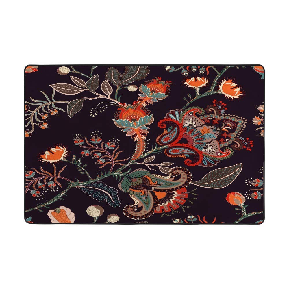 Tapis de sol lavable facile à nettoyer grand tapis anti-glisse