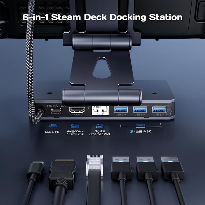 Docking Station Steam Deck Dock: Hub 6 en 1 con HDMI 4K@60Hz miniatura 2