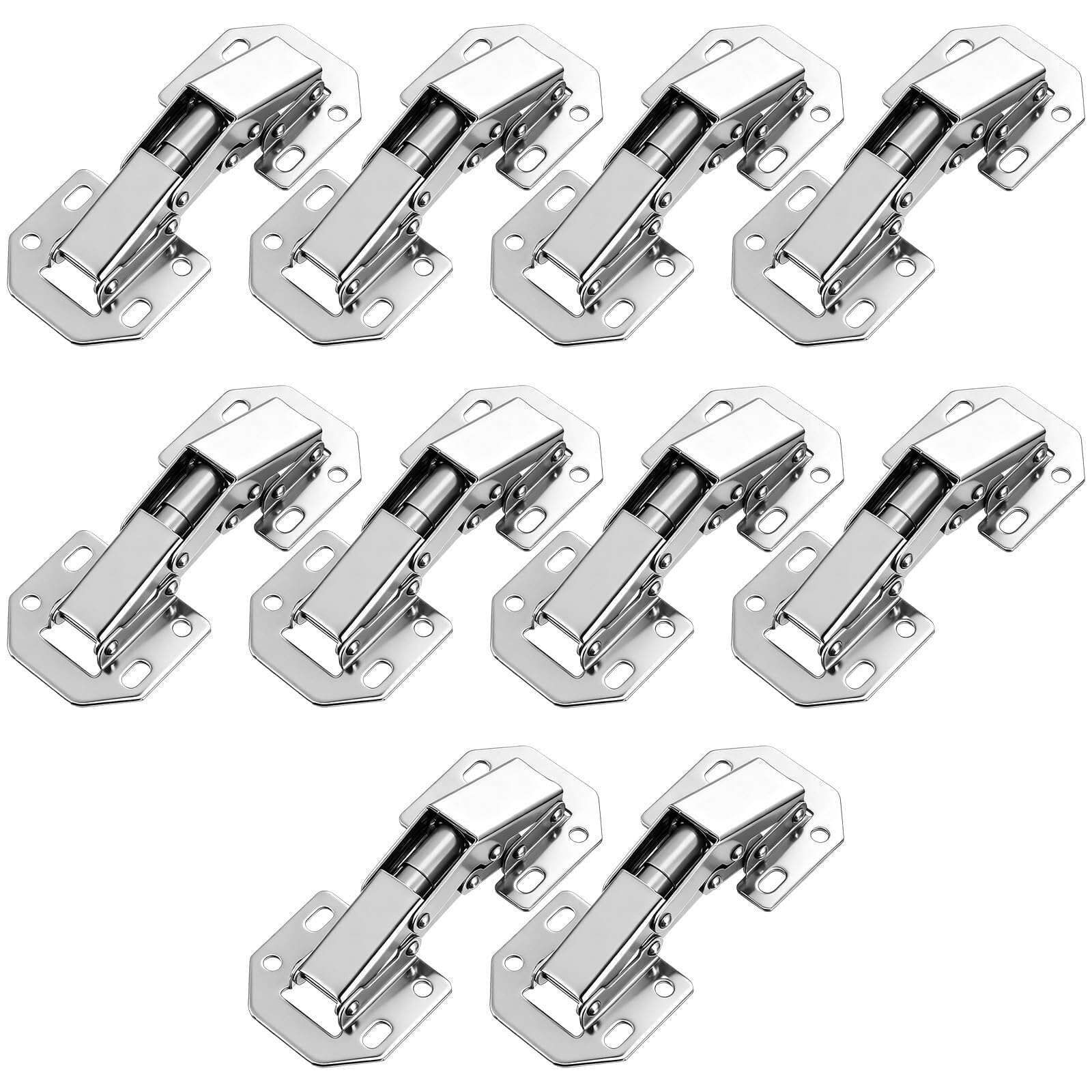 Brass Pivot Drawer Hinge 10PCS Frameless Hidden Cabinet Hinges