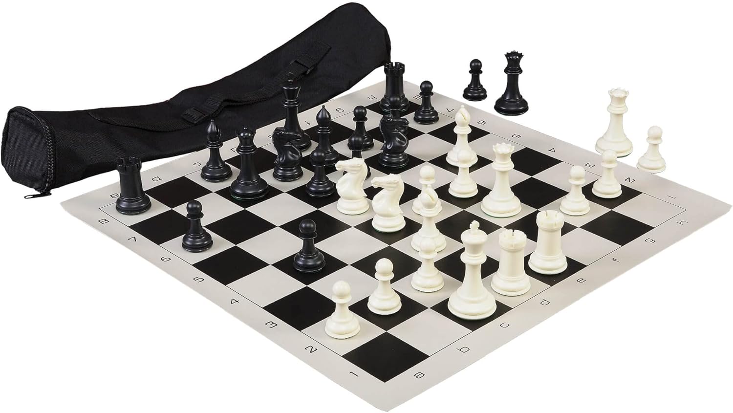 The House of Staunton The World's Greatest Chess Set® - Quadruple Weighted (Black)