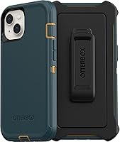 Vista 5 de OtterBox Funda para iPhone 13 (solamente) Defender Series, color negro, resistente y duradero, con protección de puerto, incluye soporte de clip