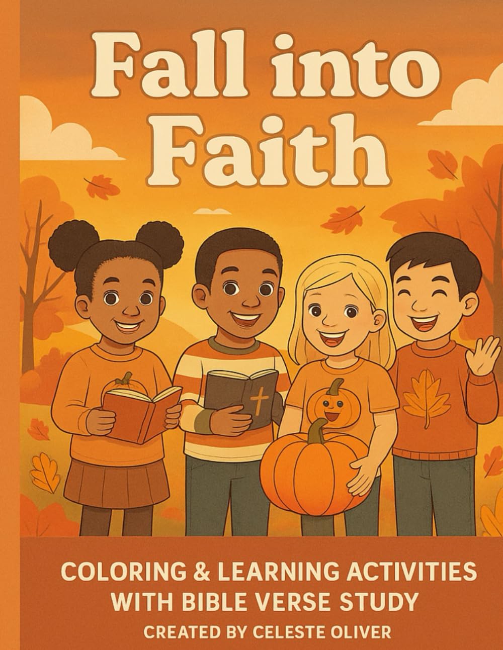 Fall into Faith: Coloring & Learning Activities with Bible Verse Study
