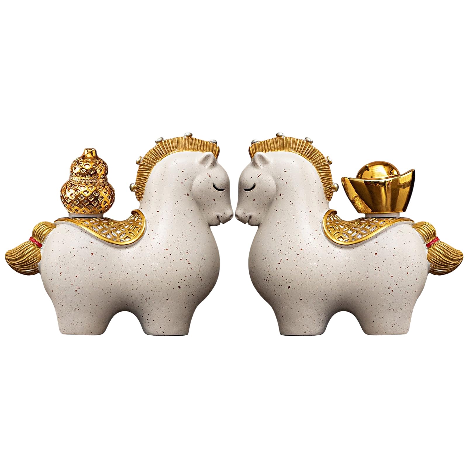 Figurines de cheval Nouvel An chinois pour décoration de table et salon