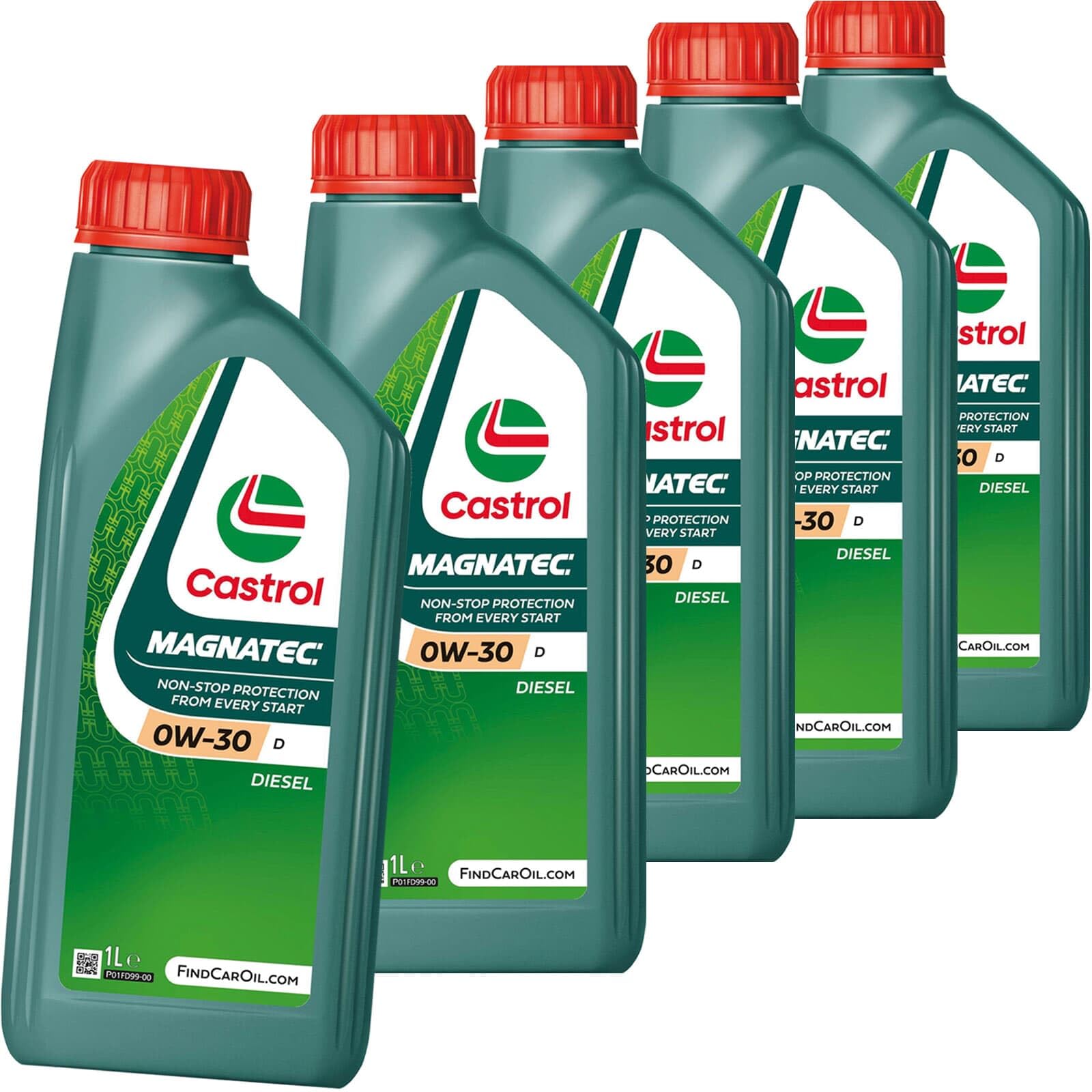 5x 15F67C Motoröl (1 L) | 15F67C / 157C36, Magnatec 0W-30 D