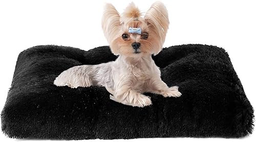 Miniatura 34 de EHEYCIGA Cama mullida para perros extragrandes, almohadilla de pelo sintético de felpa, cama XL calmante antiansiedad para jaula, lavable, suave y