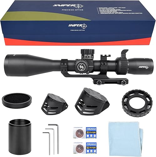 Miniatura 7 de Sniper ZT 5-27x50 FFP Primer Plano Focal Alcance Lado Parallax Ajuste De Vidrio Grabado Retícula Rojo Verde Iluminado Con Montaje De Alcance