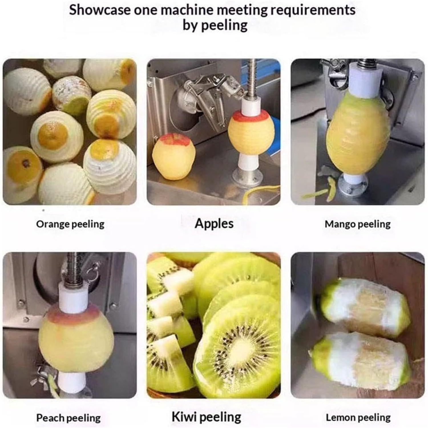 Elektryczna obieraczka do warzyw i owoców, automatyczna obieraczka do cytrusów, brzoskwini, kiwi i mango, z regulacją wysokości, idealna do użytku komercyjnego i domowego