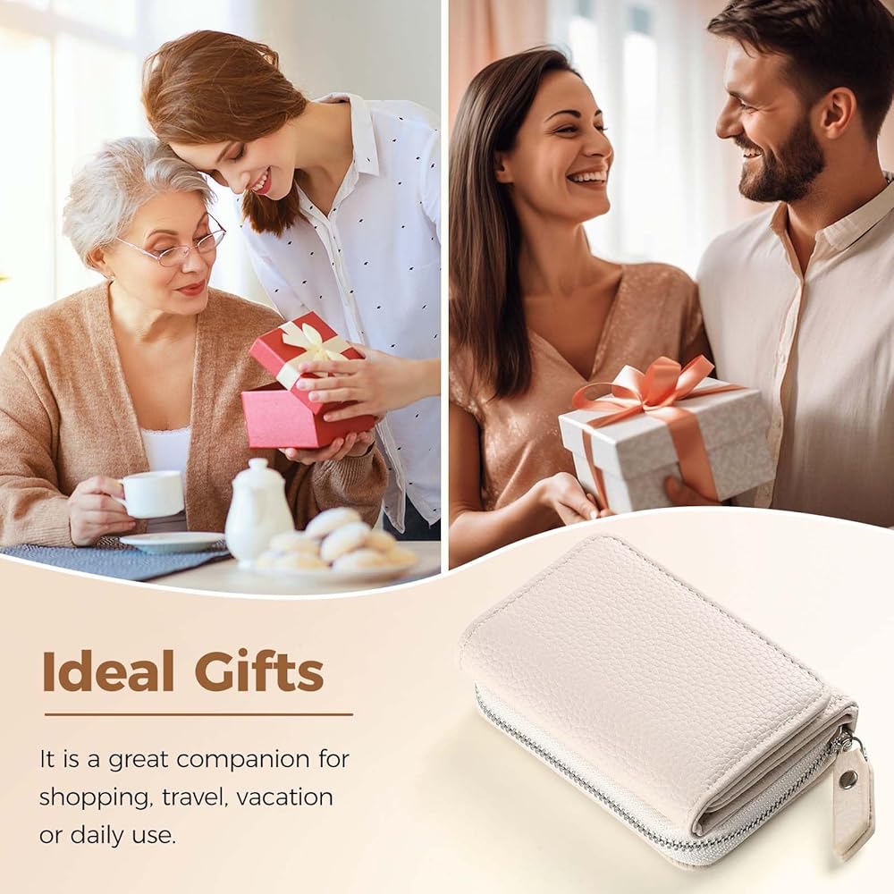 Portafoglio Donna In Pelle PU - Piccolo Con Cerniera, Multi Scomparti - Foto 2