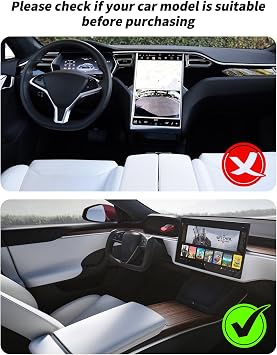 KKTR-CAR Windshield Sunshade Folding Blocks UV Rays Sun Visor Protector, Folding Front Window Sunshade Visor Compatible with Tesla Model X Windshield(2022-2026)
