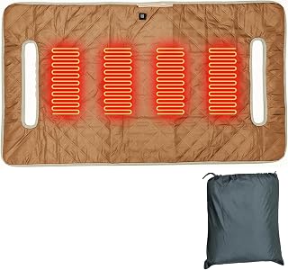 Heated Golf Cart Seat Cover,Golf Cart Seat Towel Blanket 3 Temperature Levels, Heated Seat Cushion for Travel, Sports & Outdoor Golf Carts - Golf Gift for Men and Golf Enthusiasts