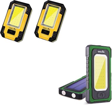 WARSUN Led Work Lights Rechargeable Magnetic Portable Work Light 30w 1200 Lumens +1500 Lumens