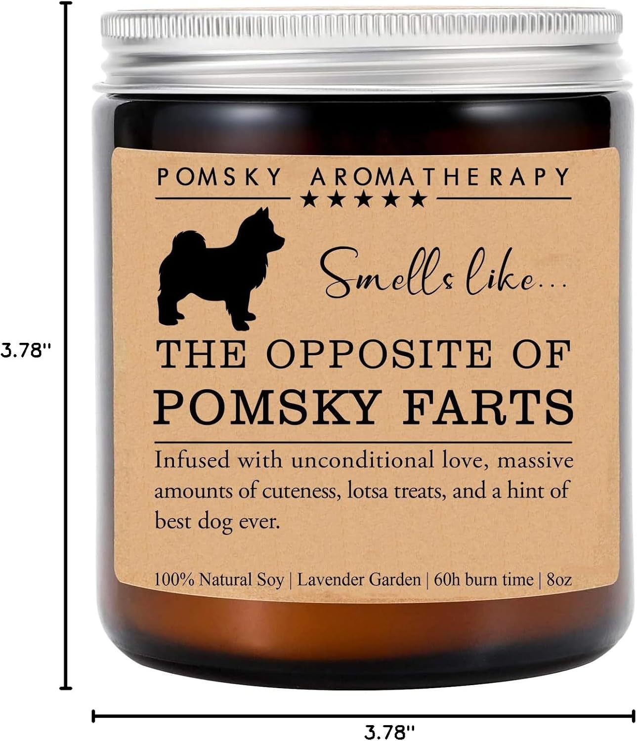 Pomsky Candle, Pomsky Funny Dog Gift, Pomsky Mom, Pomsky Dog Candle, Birthday Gift, Pomsky Owner Gift, Dog Lovers Gift, Pomsky Parents Day Gift image 4