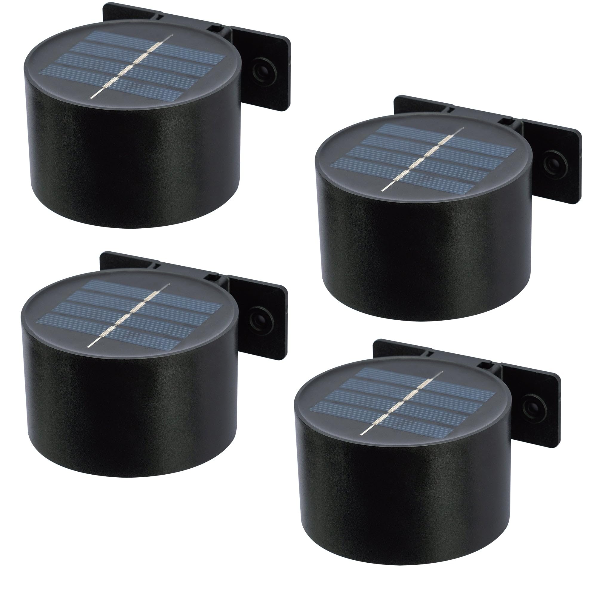 Lumisky Lot de 4 appliques murales solaires LED blanc chaud 4x SPOTIK H4,5cm