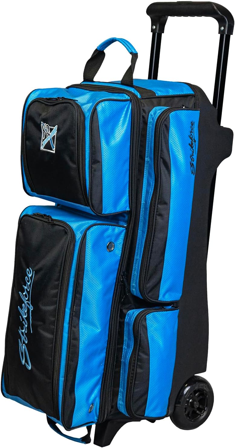 KR Strikeforce Konvoy Triple Roller with 5" Smooth KRuze Wheels (Black/Caribbean Blue)