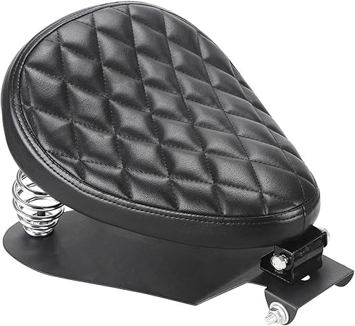 Miniatura 18 de LKV Asiento individual para motocicleta de 13.38" con kit de montaje de base de asiento personalizado para Harley Davidson Sportster XL 1200 883