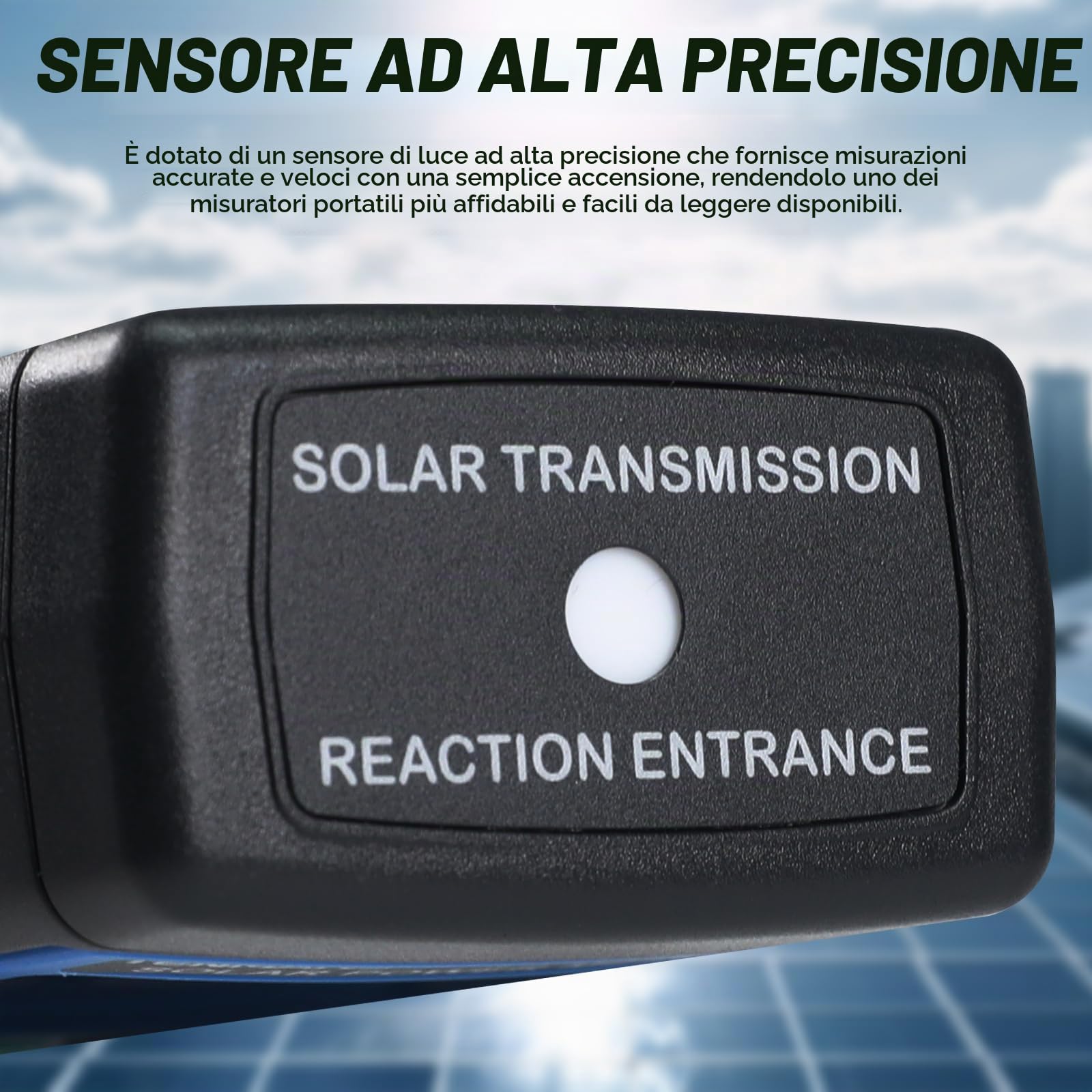 Handheld Digitale Solare Energia Metro (Piranometro) 2000 W/m2, 634BTU / (ft2xh) Misurazione Solare Radiazione Energia Insolazione Tester