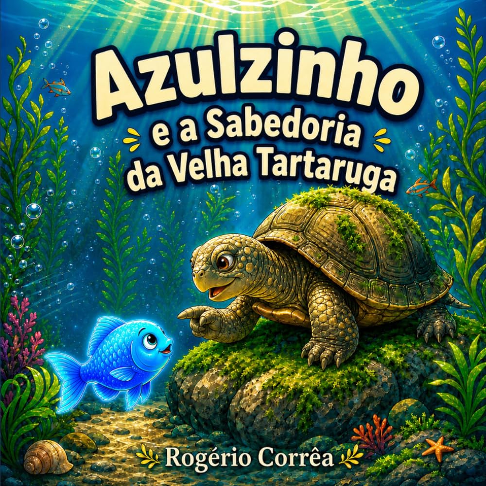 Azulzinho e a Sabedoria da Velha Tartaruga: A heartwarming tale of calm, friendship, and wisdom for kids aged 4-8.