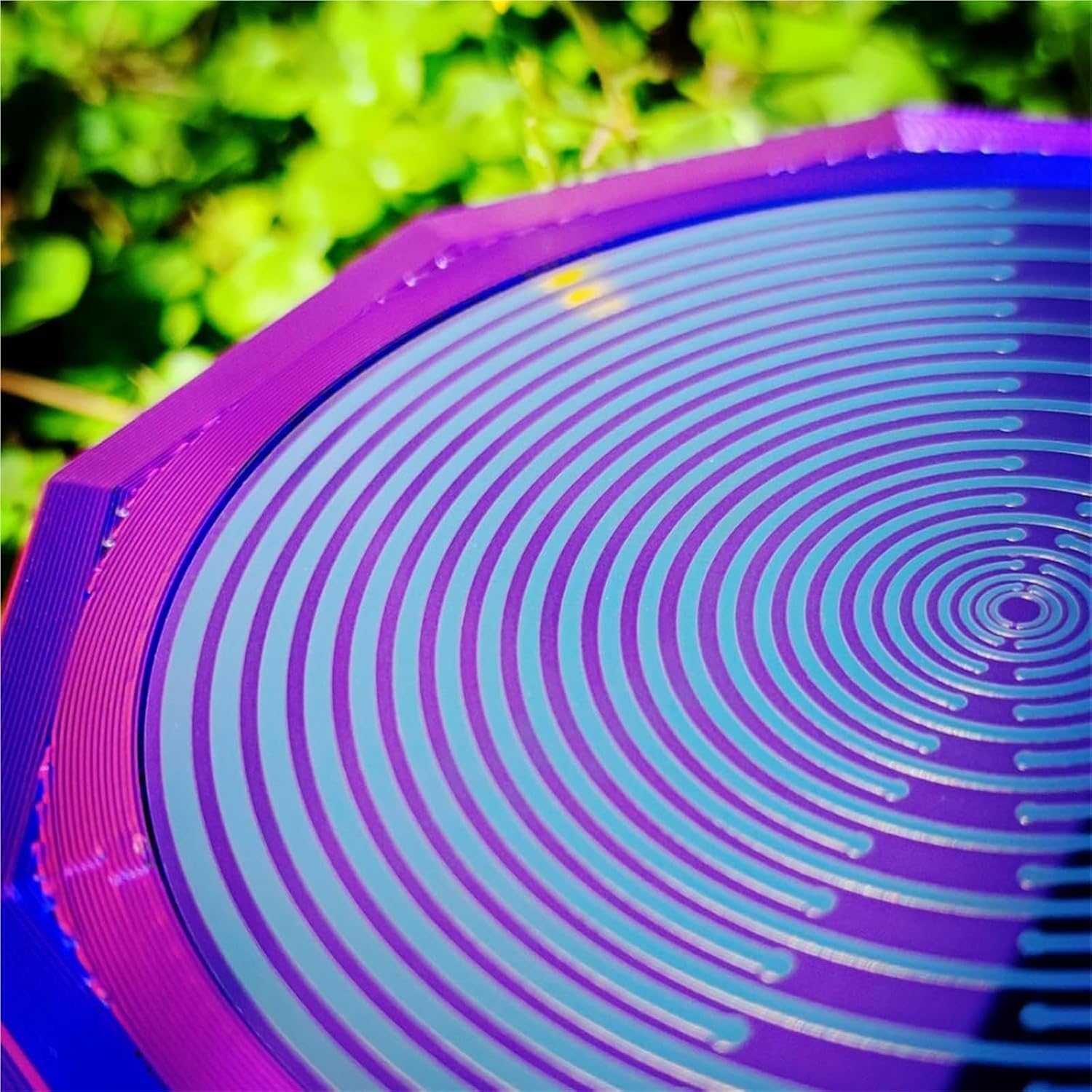 Coil Energy Harmonizer - Multi-Wave Oscillator Polarizing Disk, for Meditation, Chakra Balancing, Ornamental Home Decor, with Soothing Light, Sound