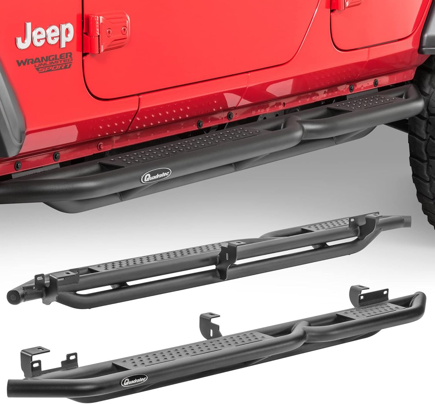 Quadratec QRC Side Armor Rocker Guards with Step, Philippines | Ubuy